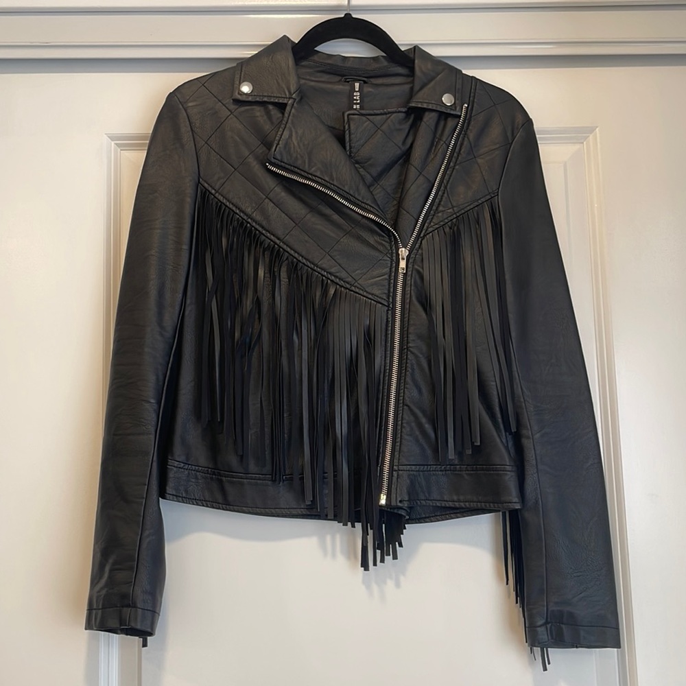 Fringe Leather Jacket